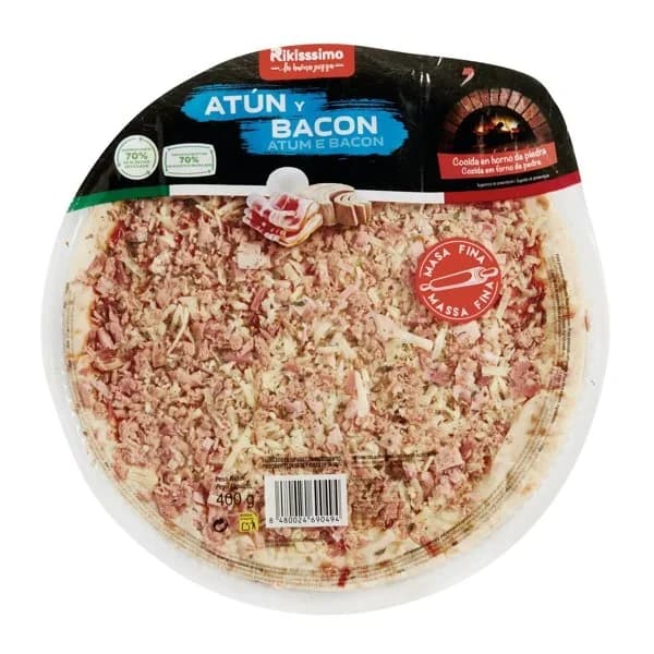 Pizza Atún y Bacon Refrigerada 400G - 0.4 kg - Imagen del producto en Findit