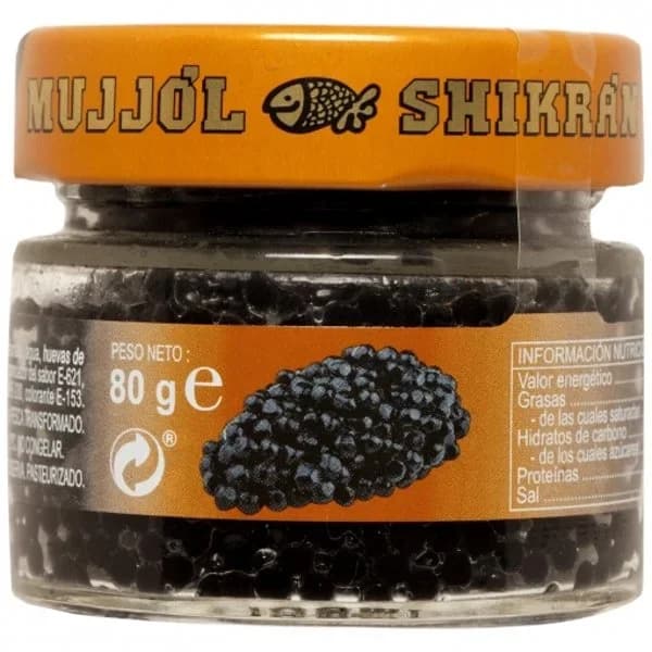 Sucedáneo de caviar Mujjól Shikrán sin gluten 80 g. - 0.08 kg - Imagen del producto en Findit