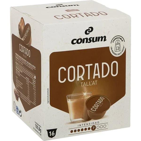 Cortado 16 Cápsulas - 16.25 ud - Imagen del producto en Findit