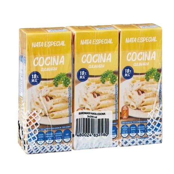 Nata para Cocinar 18% 3 x 200ML - 0.6 l - Imagen del producto en Findit