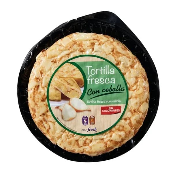 Tortilla Fresca con Cebolla Refrigerada 600G - 0.6 kg - Imagen del producto en Findit