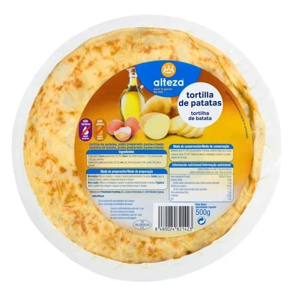 Tortilla Fresca sin Cebolla 600G - 0.6 kg - Imagen del producto en Findit