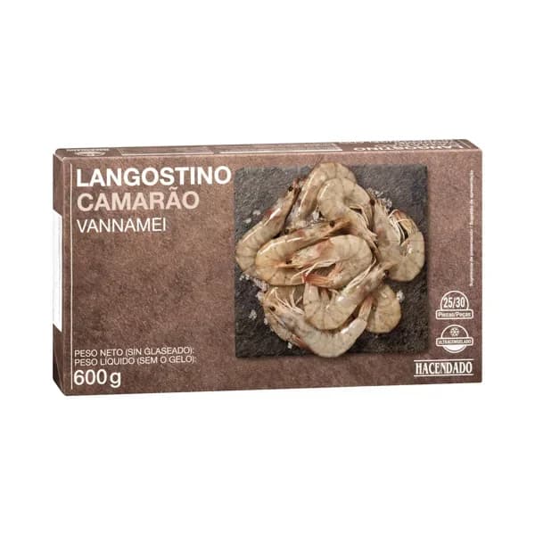 Langostino crudo Hacendado ultracongelado - 0.6 kg - Imagen del producto en Findit