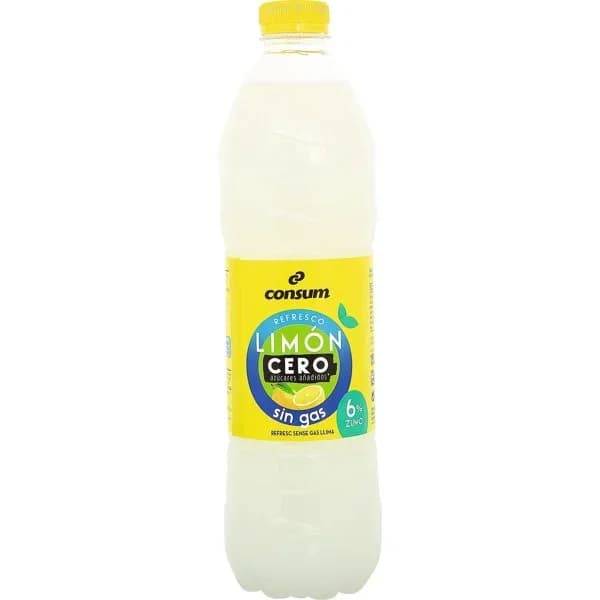 Refresco Limón Cero sin Gas Botella - 1 ud - Imagen del producto en Findit