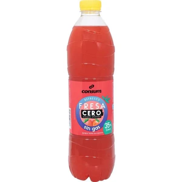 Refresco Fresa Cero sin Gas 35% Zumo - 1.49 l - Imagen del producto en Findit