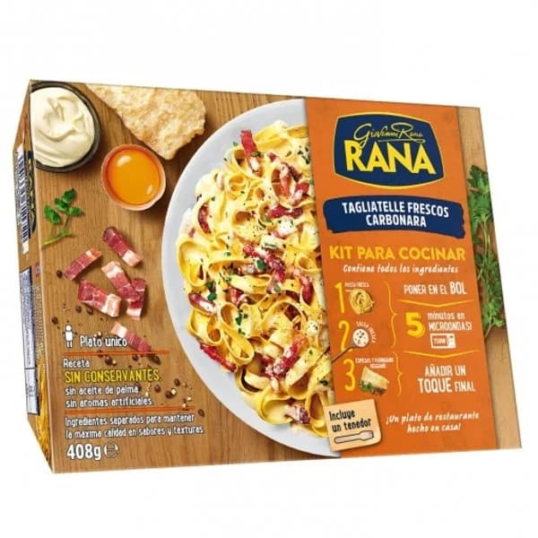 Tagliatelle carbonara 407 g - 0.41 kg - Imagen del producto en Findit