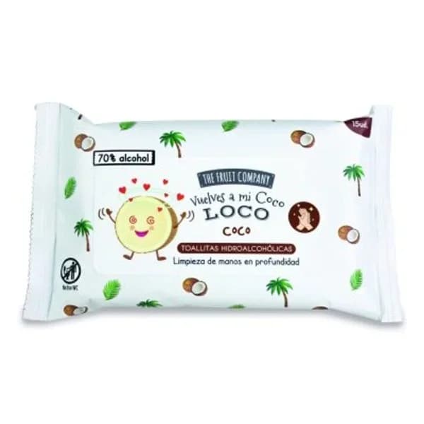 Toallita hidroalcohólica Coco 15 unid. - 13.89 ud - Imagen del producto en Findit