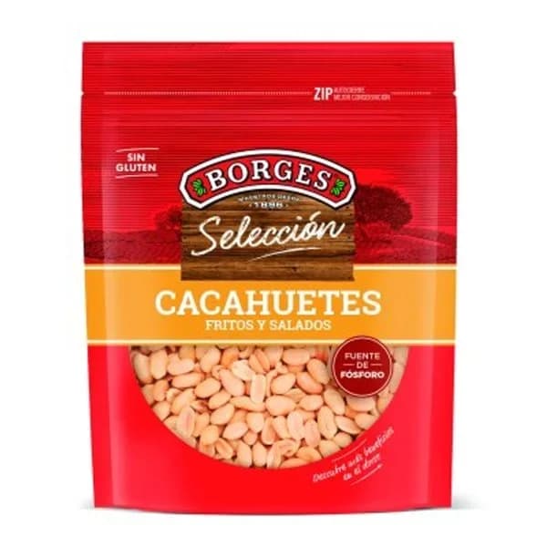 Cacahuetes fritos y salados Selección Borges sin gluten doy pack 200 g. - 0.2 kg - Imagen del producto en Findit