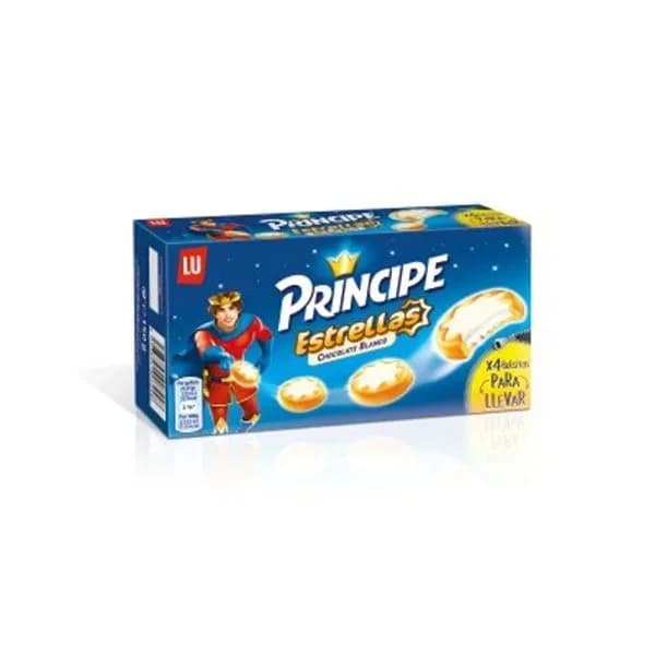 Galleta Príncipe Estrella Chocolate Blanco 150G - 0.15 kg - Imagen del producto en Findit