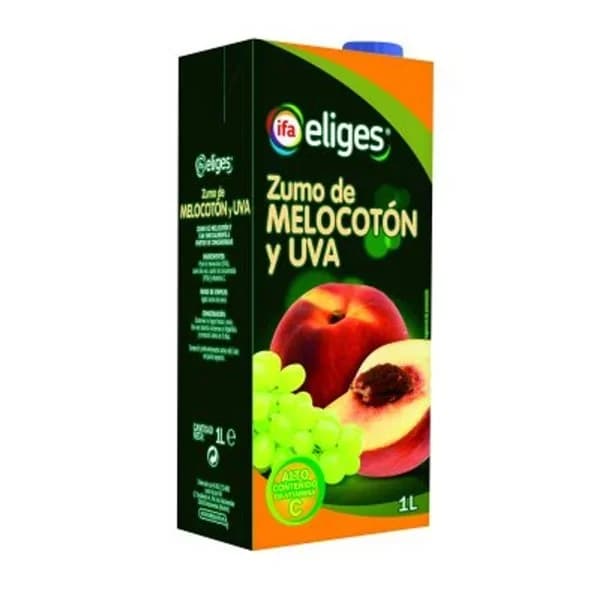 Zumo de melocotón y uva 1 l - 1 l - Imagen del producto en Findit