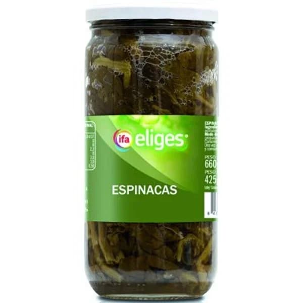 Espinaca al natural 660 g - 0.42 kg - Imagen del producto en Findit