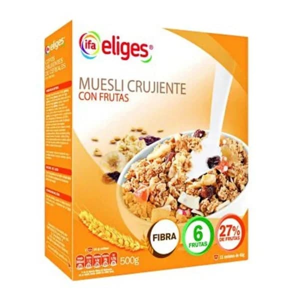 Cereales muesli con fruta 500 g - 0.5 kg - Imagen del producto en Findit