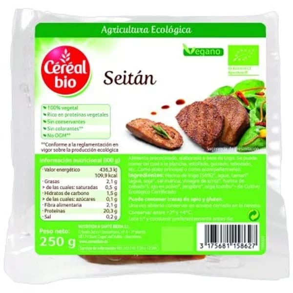 Seitán fresco 250 g - 0.25 kg - Imagen del producto en Findit