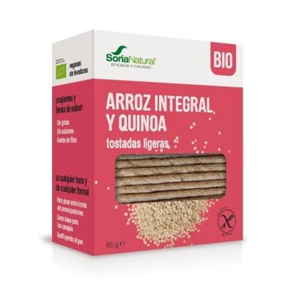 Tostadas Soria Natural arroz y quinoa 85 g - 0.1 kg - Imagen del producto en Findit