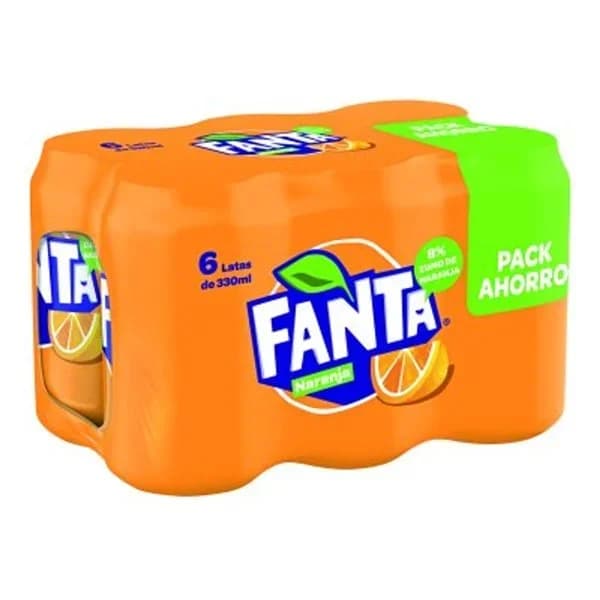 Refresco de naranja pack lata 6x33 cl - 1.98 ud - Imagen del producto en Findit