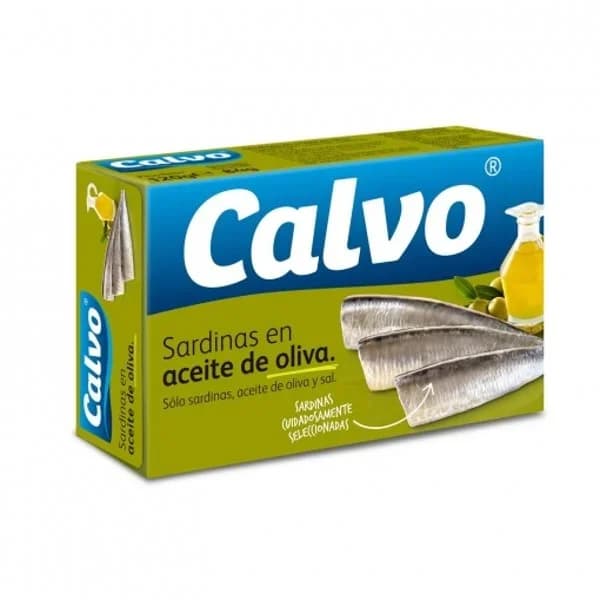Sardinas en oliva CALVO, lata 115 g - 0.06 kg - Imagen del producto en Findit