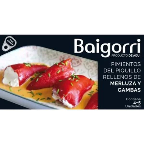 Pimiento relleno de merluza y gamba 220 g - 0.22 kg - Imagen del producto en Findit