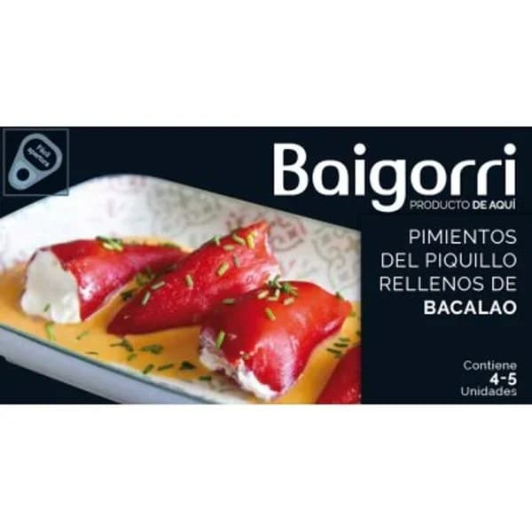 Pimientos rellenos de bacalao 220g - 0.22 kg - Imagen del producto en Findit