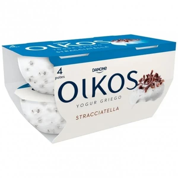 Yogur griego stracciatella Danone Oikos pack de 4 unidades de 110 g. - 0.44 kg - Imagen del producto en Findit