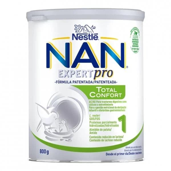 Leche infantil desde el primer día en polvo Nestlé Nan Expert Pro Total Confort 1 lata 800 g. - 0.8 kg - Imagen del producto en Findit