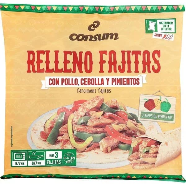 Relleno para Fajitas congelado - 0.3 kg - Imagen del producto en Findit