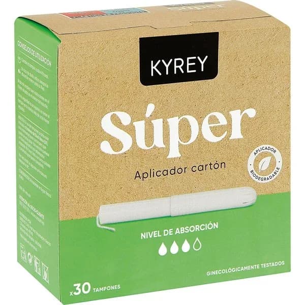 Tampón con Aplicador Cartón Súper - 30.45 ud - Imagen del producto en Findit