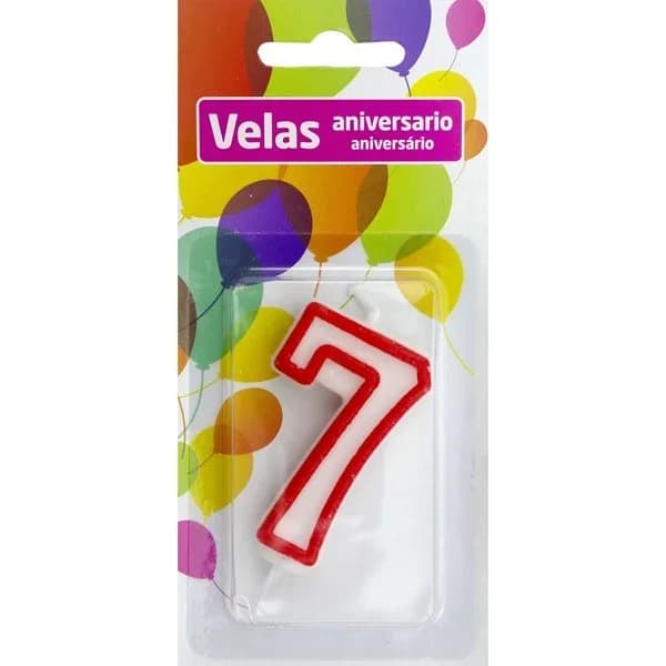 Vela Aniversario Nº 7 - 0.06 kg - Imagen del producto en Findit