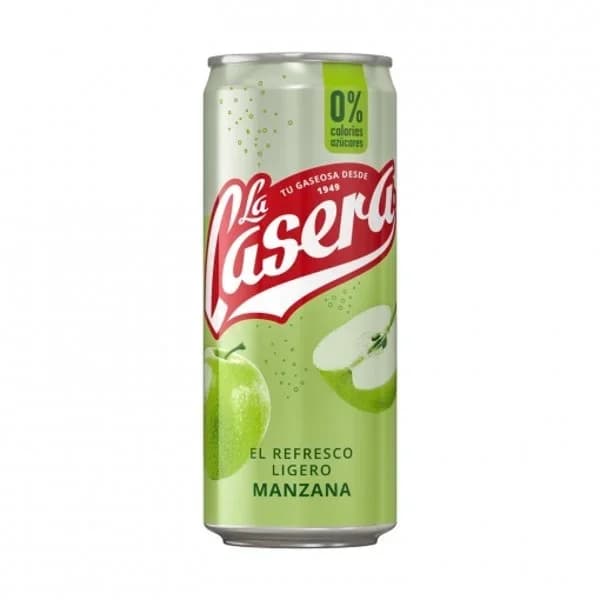 La Casera de manzana 0% calorías y azucares lata 33 cl. - 0.33 l - Imagen del producto en Findit