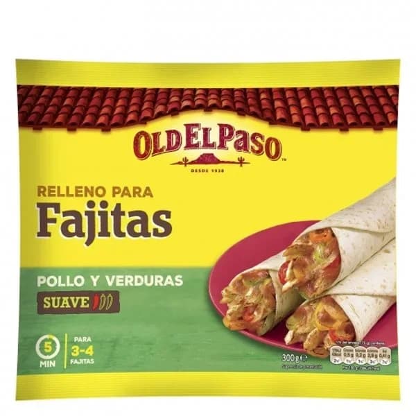Relleno para fajitas con pollo y verduras Old El Paso 300 g. - 0.3 kg - Imagen del producto en Findit