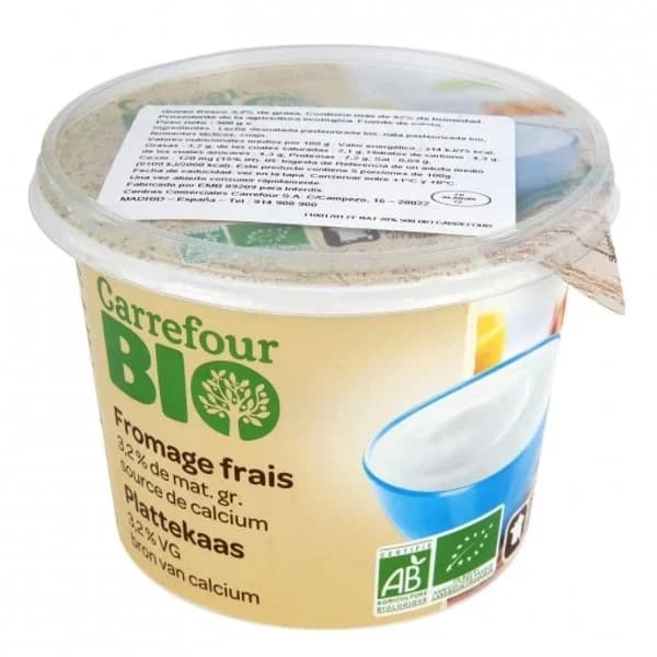Queso fresco natural ecológico Carrefour Bio 500 g. - 0.5 kg - Imagen del producto en Findit