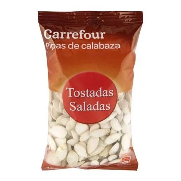 Pipas de calabaza tostadas y saladas Carrefour 125 g. - 0.12 kg - Imagen del producto en Findit