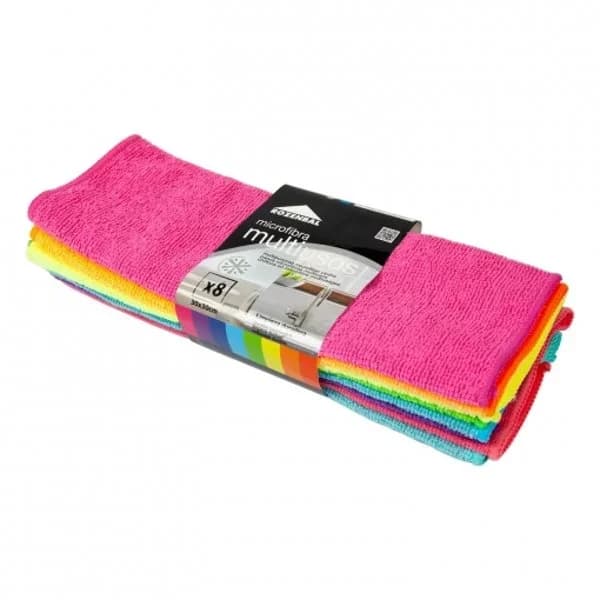 8 Bayetas Multiusos de Microfibra  Rozenbal  - Colores surtidos - 7.98 ud - Imagen del producto en Findit