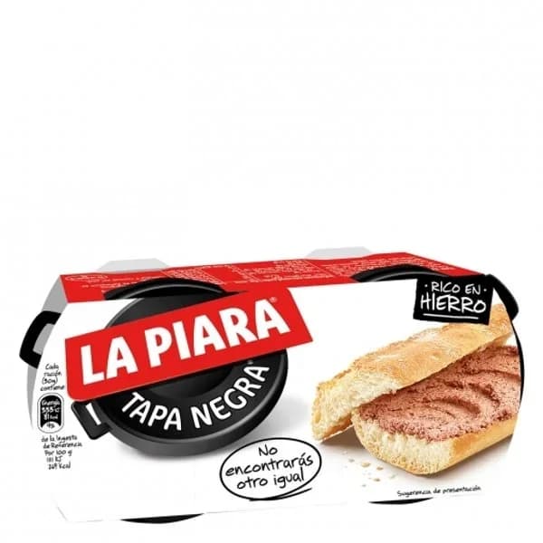 Paté de hígado de cerdo Tapa Negra La Piara 230 g. - 0.23 kg - Imagen del producto en Findit