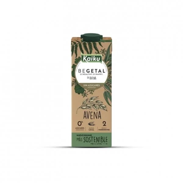 Bebida de avena sin azúcar añadido KAIKU, brik 1 litro - 1 l - Imagen del producto en Findit