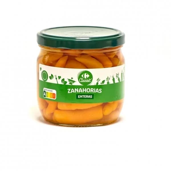 Zanahorias baby enteras Classic Carrefour 215 g. - 0.22 kg - Imagen del producto en Findit