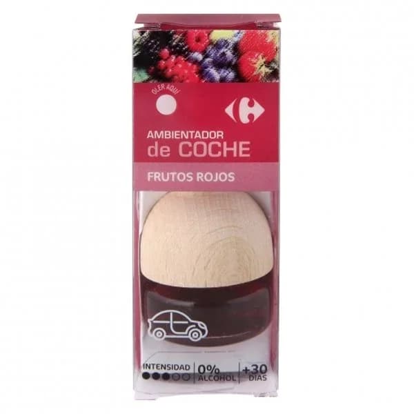 Ambientador para coche olor frutos rojos Carrefour 1 ud. - 1 ud - Imagen del producto en Findit