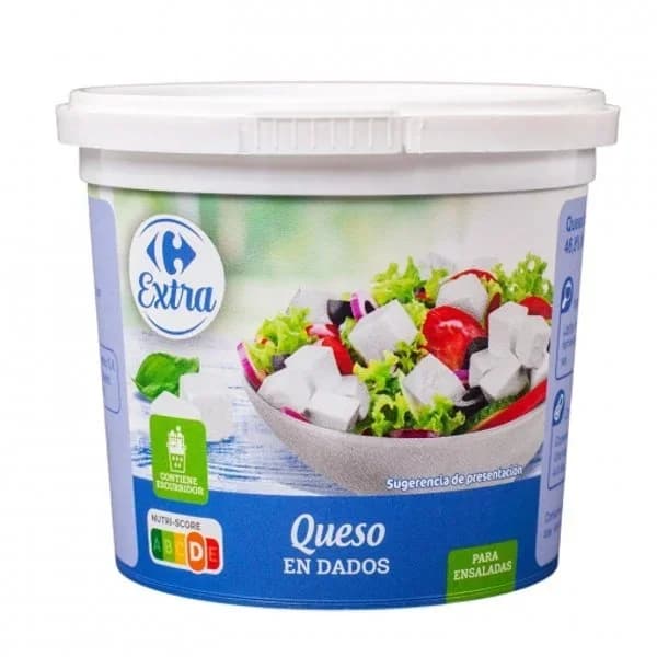 Queso en dados para ensaladas Extra Carrefour 200 g. - 0.2 kg - Imagen del producto en Findit