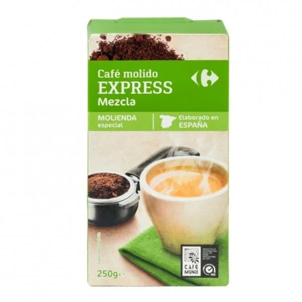 Café molido mezcla Carrefour 250 g. - 0.25 kg - Imagen del producto en Findit