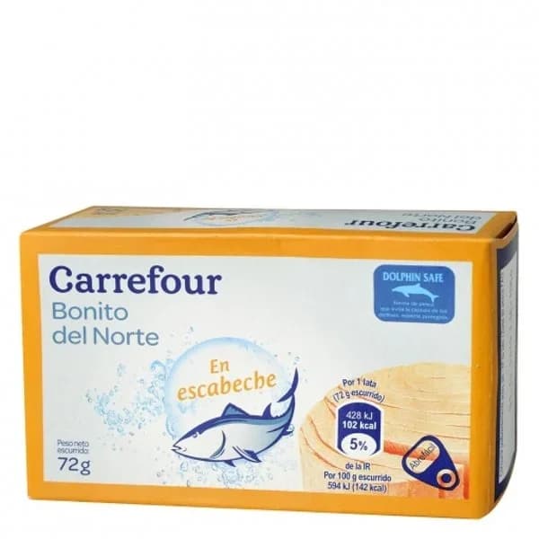Bonito del norte en escabeche Carrefour 72 g. - 0.07 kg - Imagen del producto en Findit