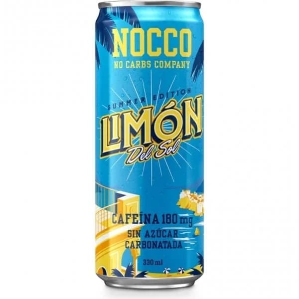 Nocco BCAA Bebida Energética sin azúcar limón del sol lata 33 cl. - 0.33 l - Imagen del producto en Findit