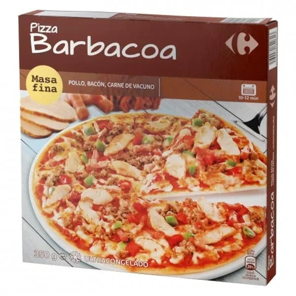 Pizza barbacoa Carrefour 350 g. - 0.35 kg - Imagen del producto en Findit