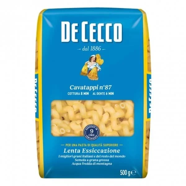 Cavatappi nº87 De Cecco 500 g. - 0.5 kg - Imagen del producto en Findit