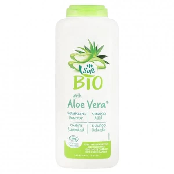 Champú aloe vera ecológico Carrefour Soft Bio 400 ml. - 0.4 l - Imagen del producto en Findit
