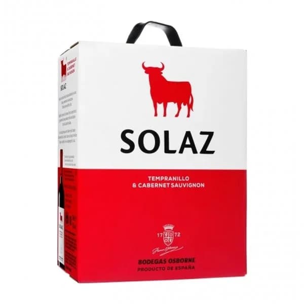 Vino tinto joven Solaz D.O. La Mancha grifo 3 l. - 1 ud - Imagen del producto en Findit
