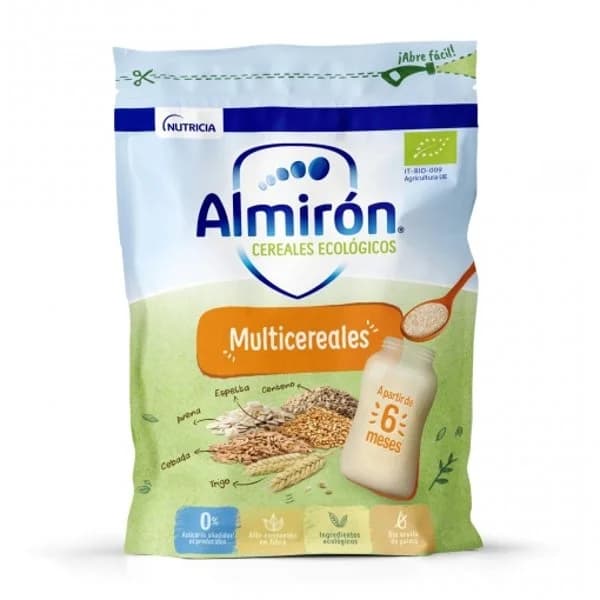 Papilla infantil desde 6 meses multicereales ecológico Almirón sin aceite de palma 200 g. - 0.2 kg - Imagen del producto en Findit