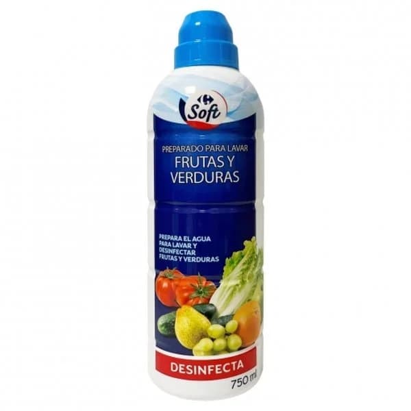 Desinfectante para lavar frutas y verduras Carrefour Soft 750 ml. - 0.75 l - Imagen del producto en Findit