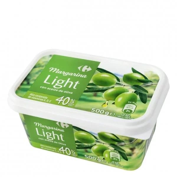 Margarina light con aceite de oliva Carrefour 500 g. - 0.5 kg - Imagen del producto en Findit