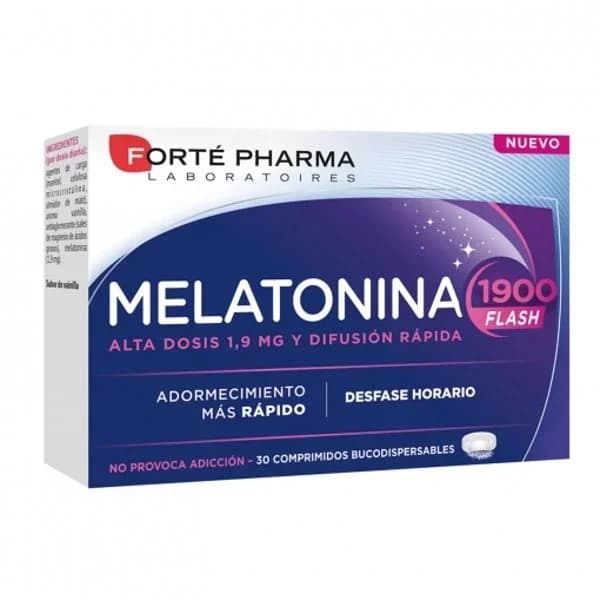 Tratamiento del sueño melatonina Forté Pharma 30 comprimidos. - 0.01 kg - Imagen del producto en Findit
