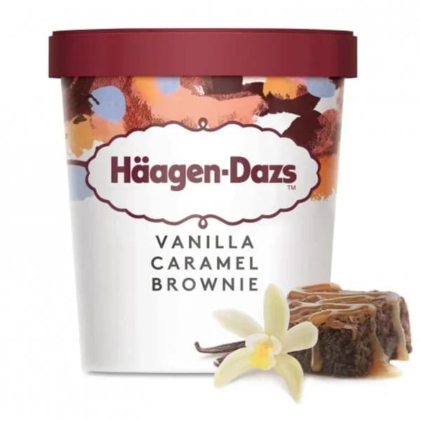 Helado de vainilla caramelo brownie Häagen Dazs 460 ml. - 0.46 l - Imagen del producto en Findit