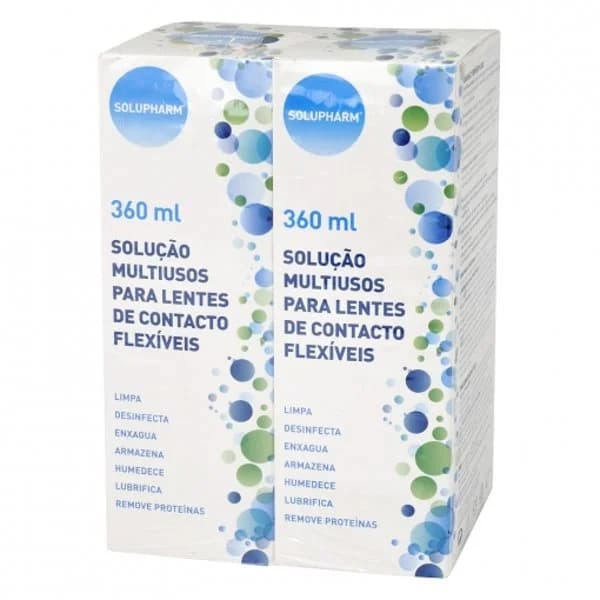 Solución multiusos para lentes de contacto Solupharm pack de 2 unidades de 360 ml. - 0.72 l - Imagen del producto en Findit